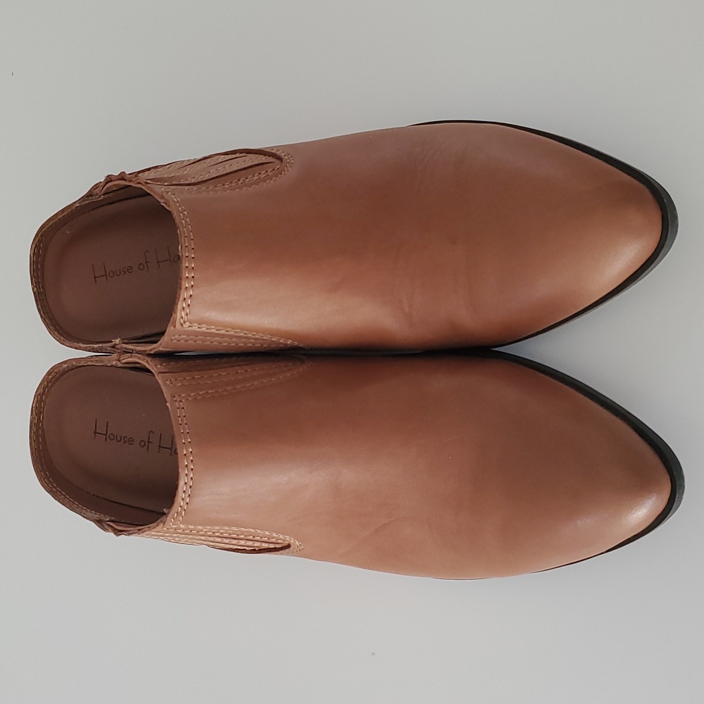 House of Harlow 1960 "Rowen" Western Slip-On Mule in Wheat-Colored Brown… - Picture 3 of 9